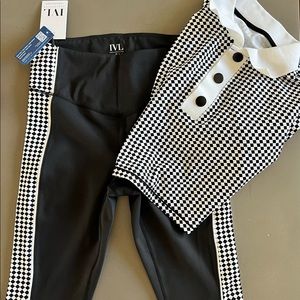 IVL Collective Checkered Top and Legging and top.